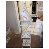 3 TIER IRON WHAT-NOT SHELF - 9 X 9 X 39 '