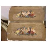 2 DISNEY PRODUCTIONS 7 DWARFS TRAYS - AS IS - 16