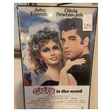 FRAMED GREASE MOVIE POSTER - 24 X 36 '