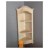 PLASTIC WALL CORNER SHELF - 30 X 13 '