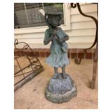 19 ' IRON GIRL FOUNTAIN STATUE