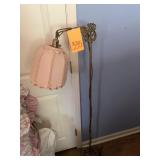 54.5 ' ANTIQUE IRON BRIDGE FLOOR LAMP