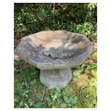 CONCRETE TABLE TOP BIRD BATH - 15.5 X 11 '