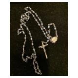 VINTAGE ITALIAN BLUE STONE ROSARY