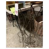2 METAL FOLDING GARDEN TOPIARIES - 33 ' TALL
