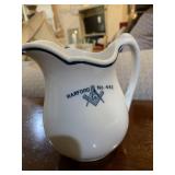 VINTAGE MASONIC 5.5 ' MILK PITCHER