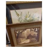 5 LARGE DECORATIVE FRAMED ART PRINTS
