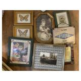 12 SMALL FRAMED DECORATIVE ART PRINTS
