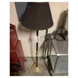 BRASS & BLACK METAL FLOOR LAMP