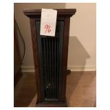 ELECTRIC TOWER HEATER IN WOOD CABINET