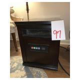 ELECTRIC HEATER IN WOOD CABINET