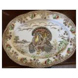 18.5 ' VINTAGE TRANSFER WARE TURKEY PLATTER