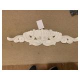 WHITE DECORATIVE FAUX WOOD SCROLL - 36 X 8.5 '