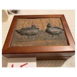 MEN'S WOOD DUCK JEWELRY BOX - 7 X 5.5 X 3 ' AND