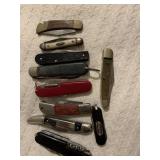 10 VINTAGE POCKET KNIVES - AS IS
