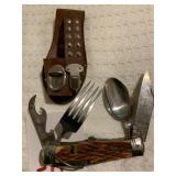 VINTAGE MULTI-FUNCTION POCKET KNIFE W/ CASE