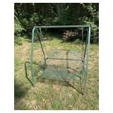 METAL PORCH SWING WITH FRAME GREAT CONDITION