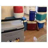 8 SMALL ICE CHESTS & COOLERS
