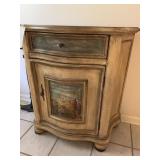 PAINTED CABINET W/ DRAWER - 33.5 X 17 X 35.5 '