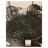 METAL OUTDOOR BISTRO TABLE W/ 2 CHAIRS