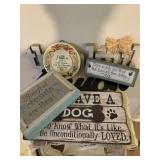10 DECORATIVE SIGNS - ASSORTED SIZES