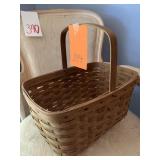 1983 LONGABERGER BASKET W/ HANDLE - 14.5 X 10 X