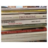 8 HARDBACK & PAPERBACK DECORATING BOOKS