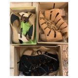 3 PAIRS LADIES LUCKY BRAND SHOES - SZ 8.5 & 9M