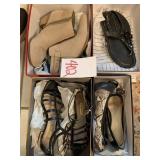 4 PAIRS LADIES DESIGNER SHOES - SZ 9 & 9.5