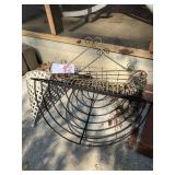 3 ASSORTED METAL GARDEN WALL PLANTERS