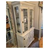 WHITE PAINTED CUPBOARD - 39 X 15 X 73.5 ' -