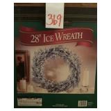 28 ' ICE WREATH IN BOX - GOOD CONDITION