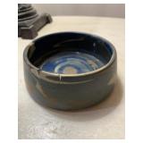 DAMAGED NILOAK SWIRL DISH - 4.5 X 1.5 '