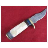 Damascus Steel Small Hunting Knife