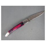 Pink,Blue Wood Handle Pocket Knife