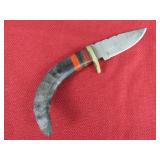 Curved Horn Handle Hunting Knife