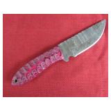 Pink Handle Skinning Knife