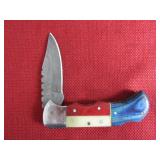 Texas Pride Damascus Pocket Knife