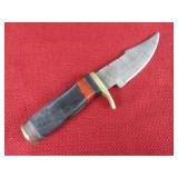 Black Wood Handle Steel Skinner Knife