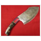Serbian Chef Cleaver with Damascus Blade