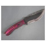 Pink Wood Handle Rasp Knife