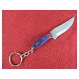 Blue and Pink Wood Handle Small Knife