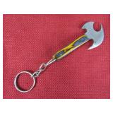 Damascus Steel Mini Hatchet Keychain