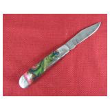 Pink, Blue, Green Brown Handle Pocket Knife