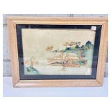 Framed Asian Landscape Art