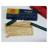 1944 Thermometer with Certificate of Accuracy