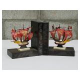 Vintage Made in Japan Ship Book Ends