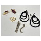 Vtg, Earring Sets & Heart Pendant