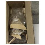 Clear RIbbed Glass Lamp Shade (4)