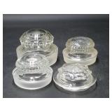 Antique Apothecary Jar Lids